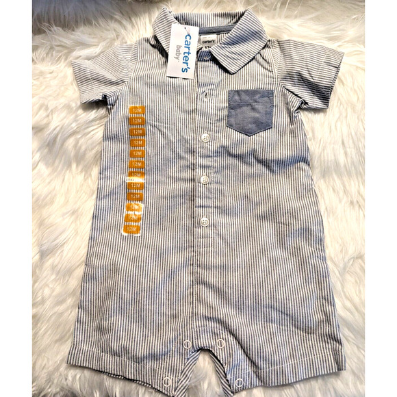 Carter's Other - Carters Baby Boy Stripes Striped Stripe Button Down NWT 12 Month